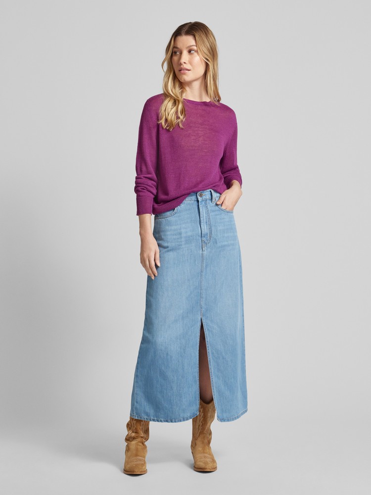 

Юбка женская WEEKEND MAX MARA 2415101062 синяя 40 EU, Синий, 2415101062