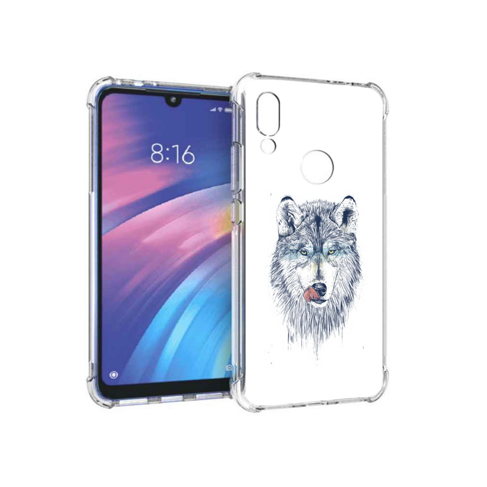 

Чехол MyPads Tocco для Xiaomi Redmi Y3 голодгый волк, Прозрачный, Tocco