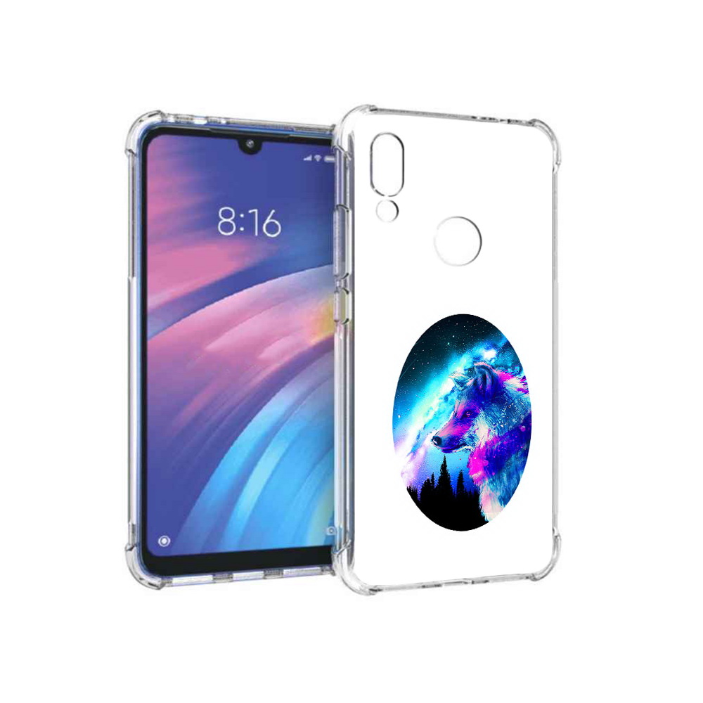 

Чехол MyPads Tocco для Xiaomi Redmi Y3 голубой волк, Прозрачный, Tocco
