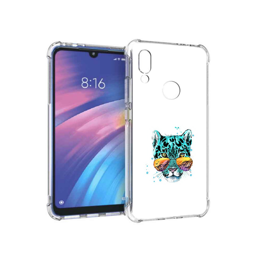 

Чехол MyPads Tocco для Xiaomi Redmi Y3 голубой лео, Прозрачный, Tocco