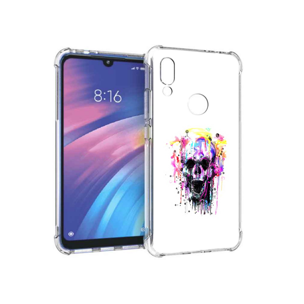 

Чехол MyPads Tocco для Xiaomi Redmi Y3 граффити череп, Прозрачный, Tocco