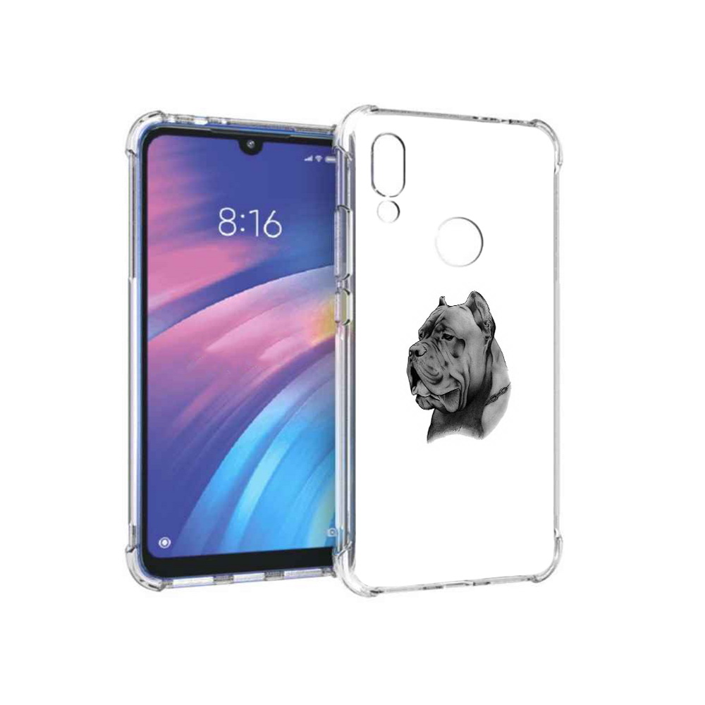 

Чехол MyPads Tocco для Xiaomi Redmi Y3 грозный бульдог, Прозрачный, Tocco