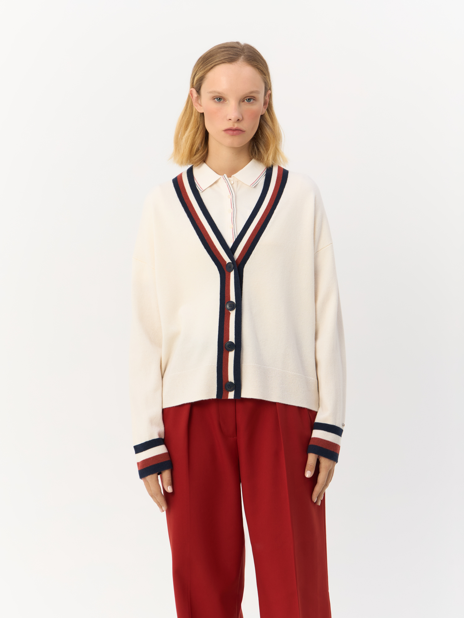 

Кардиган женский Tommy Hilfiger WW0WW42151 бежевый L, WW0WW42151