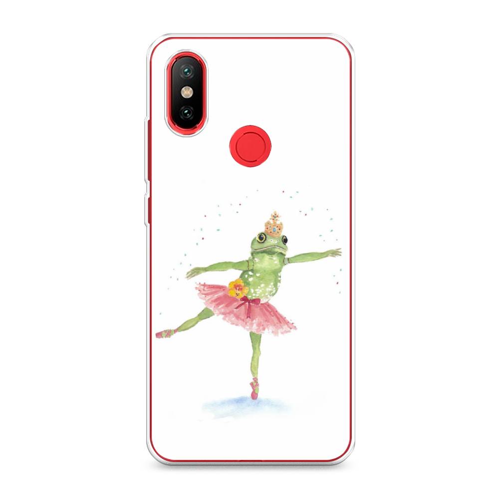 

Чехол на Xiaomi Mi 6X"Лягушка-балерина", Зеленый, 33350-4