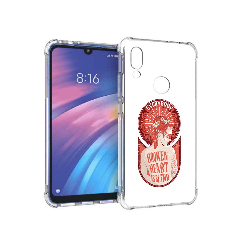

Чехол MyPads Tocco для Xiaomi Redmi Y3 девушка разбитое сердце, Прозрачный, Tocco