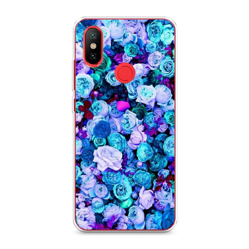 

Чехол на Xiaomi Mi 6X"Цветочный ковер", Фиолетовый, 33350-2