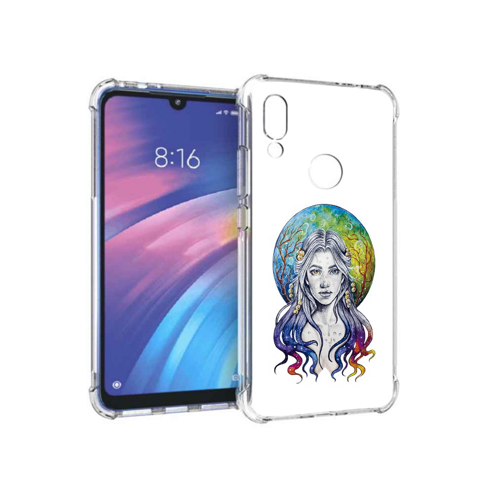

Чехол MyPads Tocco для Xiaomi Redmi Y3 девушка с красивыми волосами, Прозрачный, Tocco