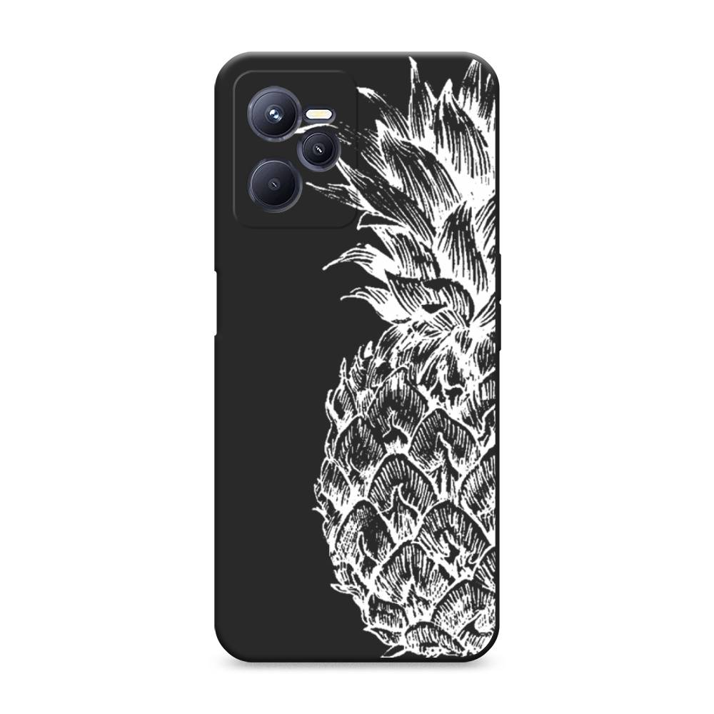 

Чехол Awog на Realme C35 "Ананас графика белая", 259252-1