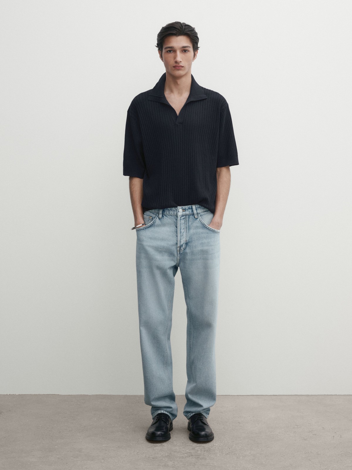 

Футболка мужская Massimo Dutti 0903/349-I2024 синяя S, Синий, 0903/349-I2024