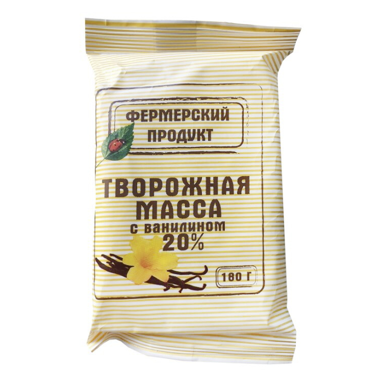

Творожная масса Фермерский продукт с ванилином 20% 180 г