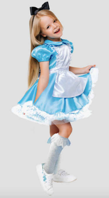 Карнавальный костюм Batik 9021 к-21 Алиса в стране чудес, голубой, 110