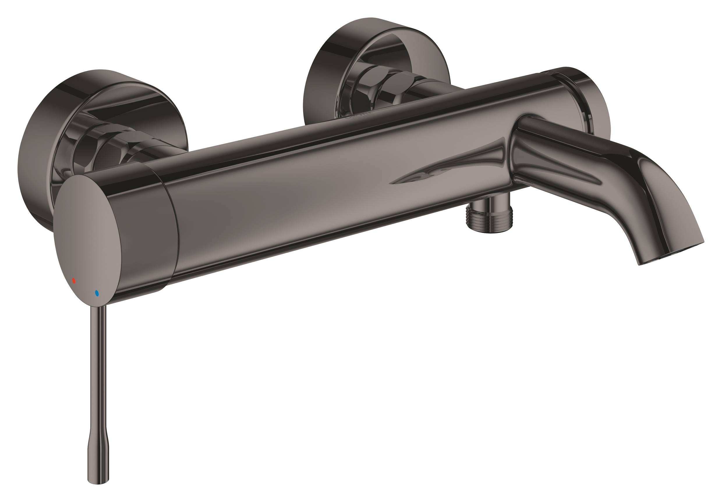 фото Смеситель для ванны grohe essence new, темный графит глянец (33624a01)