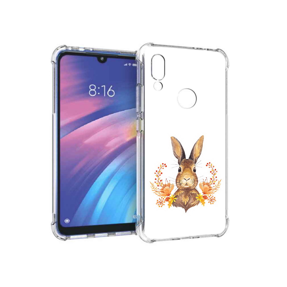 

Чехол MyPads Tocco для Xiaomi Redmi Y3 зайка в цветах, Прозрачный, Tocco