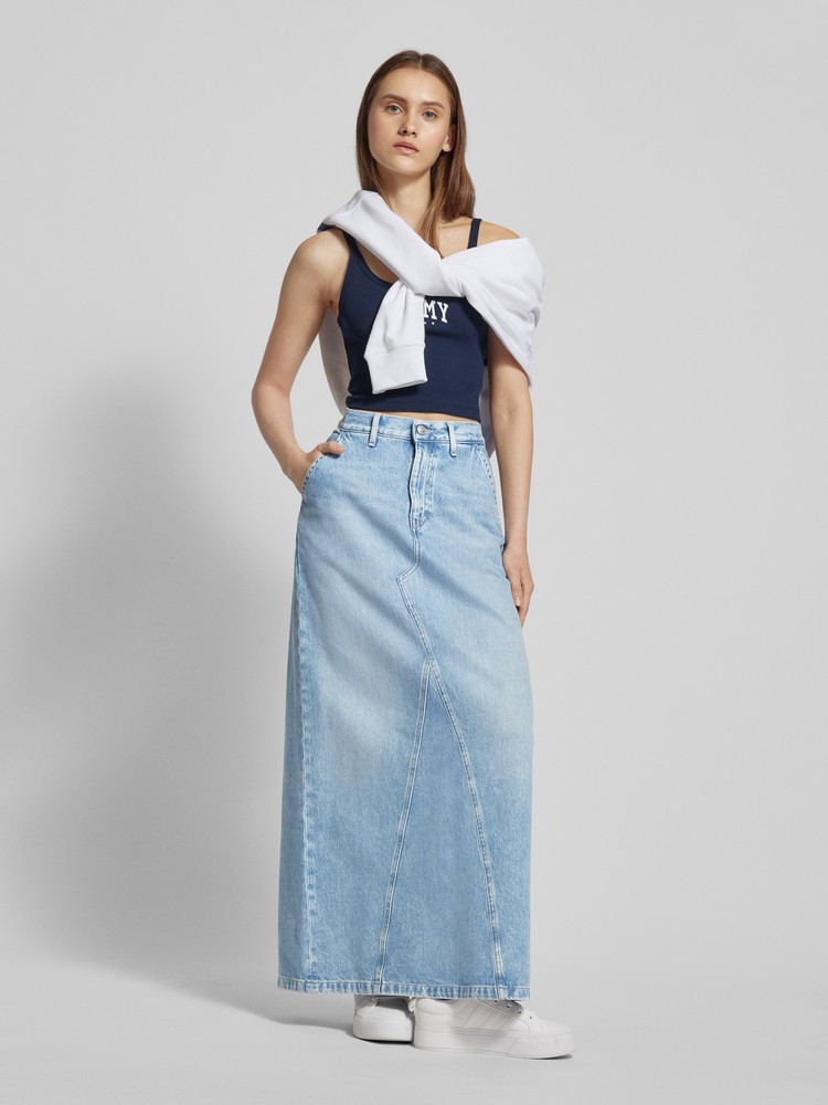 

Юбка женская Tommy Jeans DW0DW19294 синяя 28, Синий, DW0DW19294