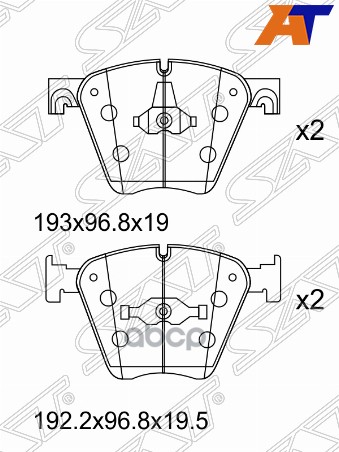 

Тормозные колодки SAT передние для BMW X5 F71, X6 F16 ST34116783554