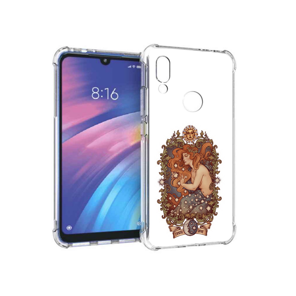 

Чехол MyPads Tocco для Xiaomi Redmi Y3 звездная девушка абстракция, Прозрачный, Tocco