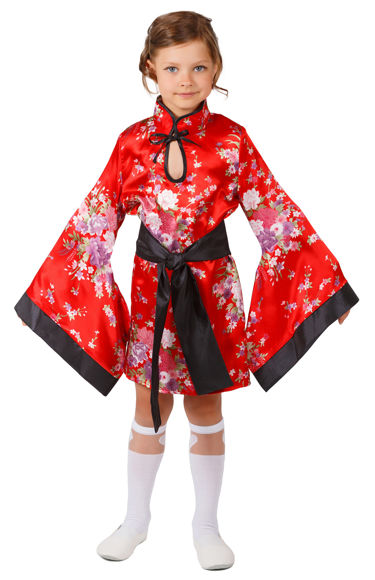 фото Костюм карнавальный элит классик китаянка (красный) детский р.28 (116 см)