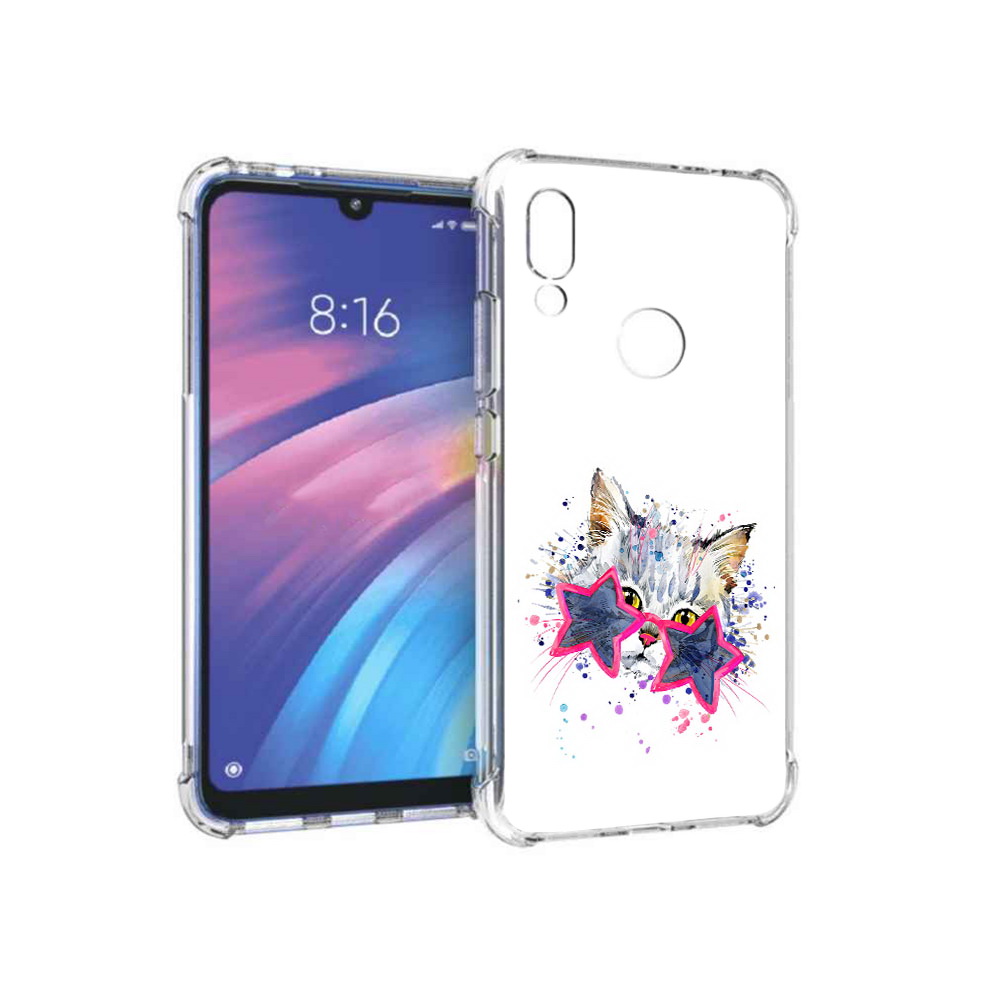 

Чехол MyPads Tocco для Xiaomi Redmi Y3 звездные очки, Прозрачный, Tocco