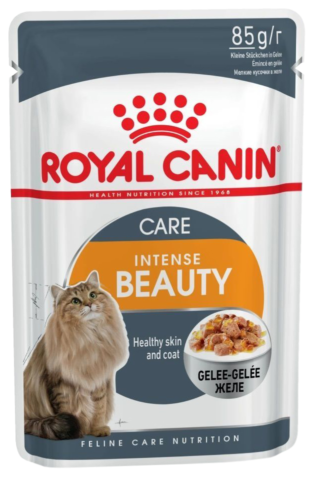 фото Влажный корм для кошек royal canin intense beauty мясо, 85 г