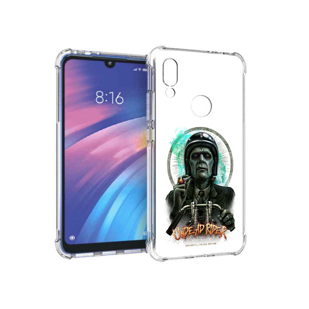 

Чехол MyPads Tocco для Xiaomi Redmi Y3 зеленый мужчина с сигаретой на мотоцикле, Прозрачный, Tocco