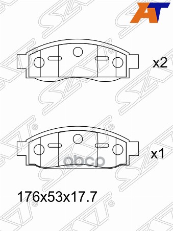 

Колодки Тормозные Перед Infiniti Qx56 04-10/Nissan Armada 04-10 Sat арт. ST-41060-ZC025