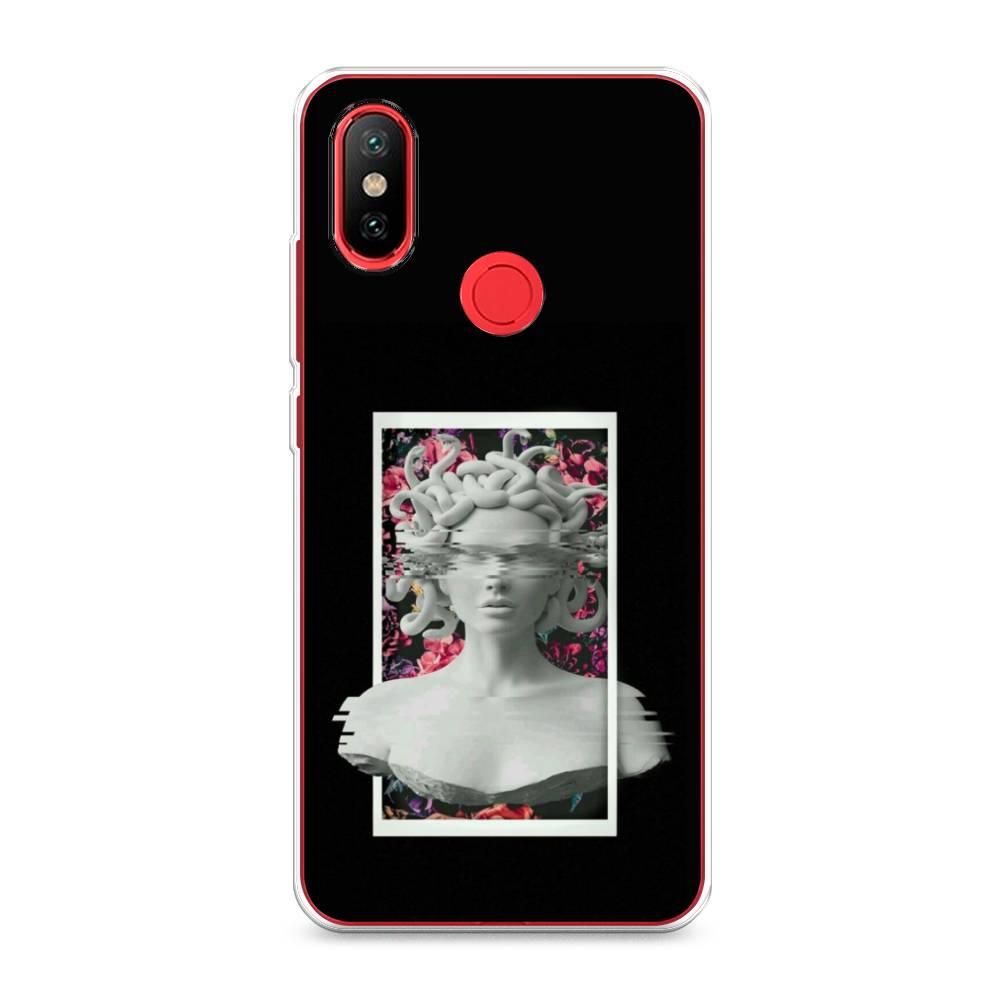 

Чехол на Xiaomi Mi 6X"Web Punk Медуза Горгона", Черный;серый, 33350-6