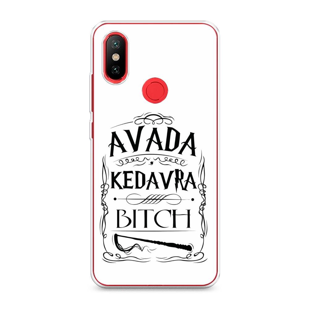 

Чехол на Xiaomi Mi 6X"Avada kedavra bitch", Белый;серый;черный, 33350-6