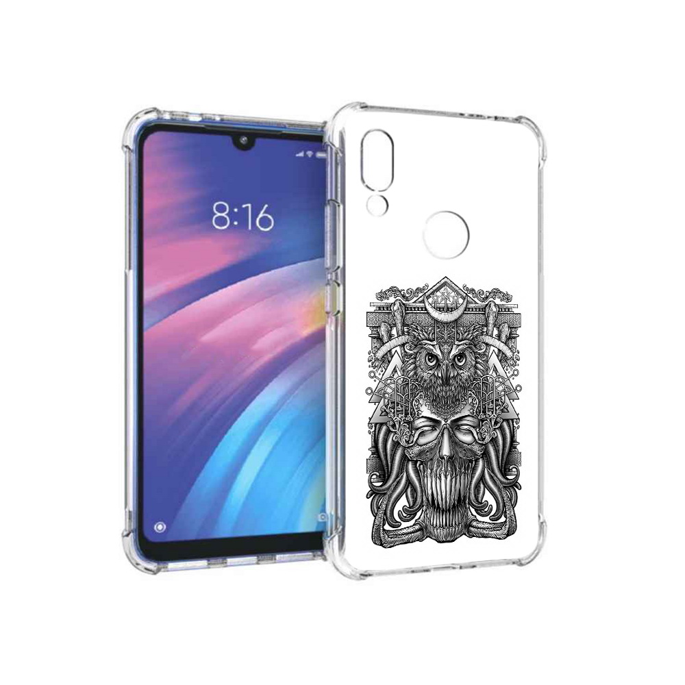 

Чехол MyPads Tocco для Xiaomi Redmi Y3 зубастая сова, Прозрачный, Tocco