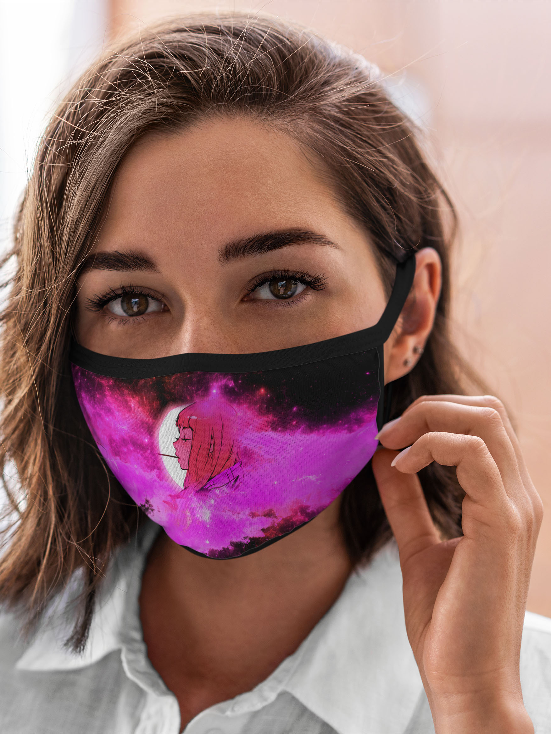 

Многоразовая маска унисекс Burnettie Девушка Розовый Космос, Разноцветный, Девушка Розовый Космос