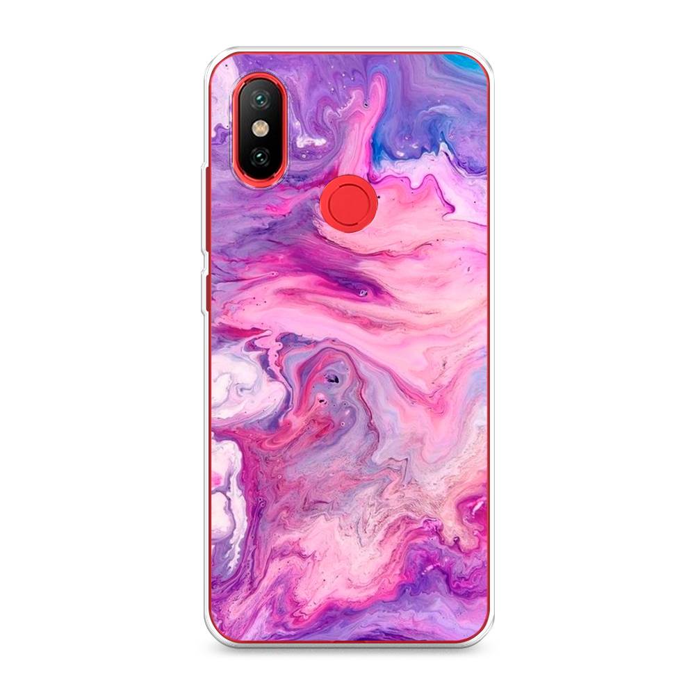

Чехол на Xiaomi Mi 6X"Нежно-розовая абстракция", Розовый, 33350-3