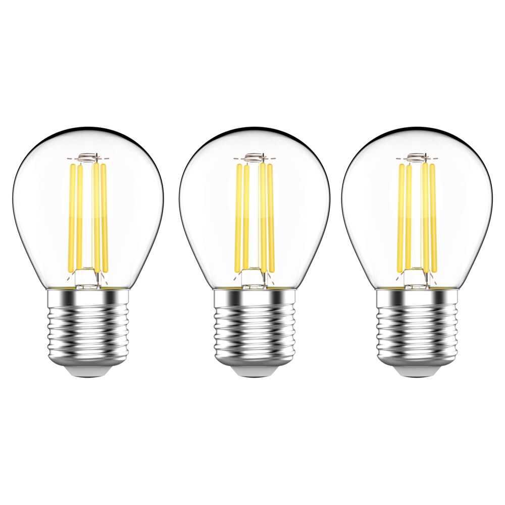 

Лампочка Шар 5,5Вт 530лм 4100К Е27 LED (3 лампы в упаковке) Basic Filament