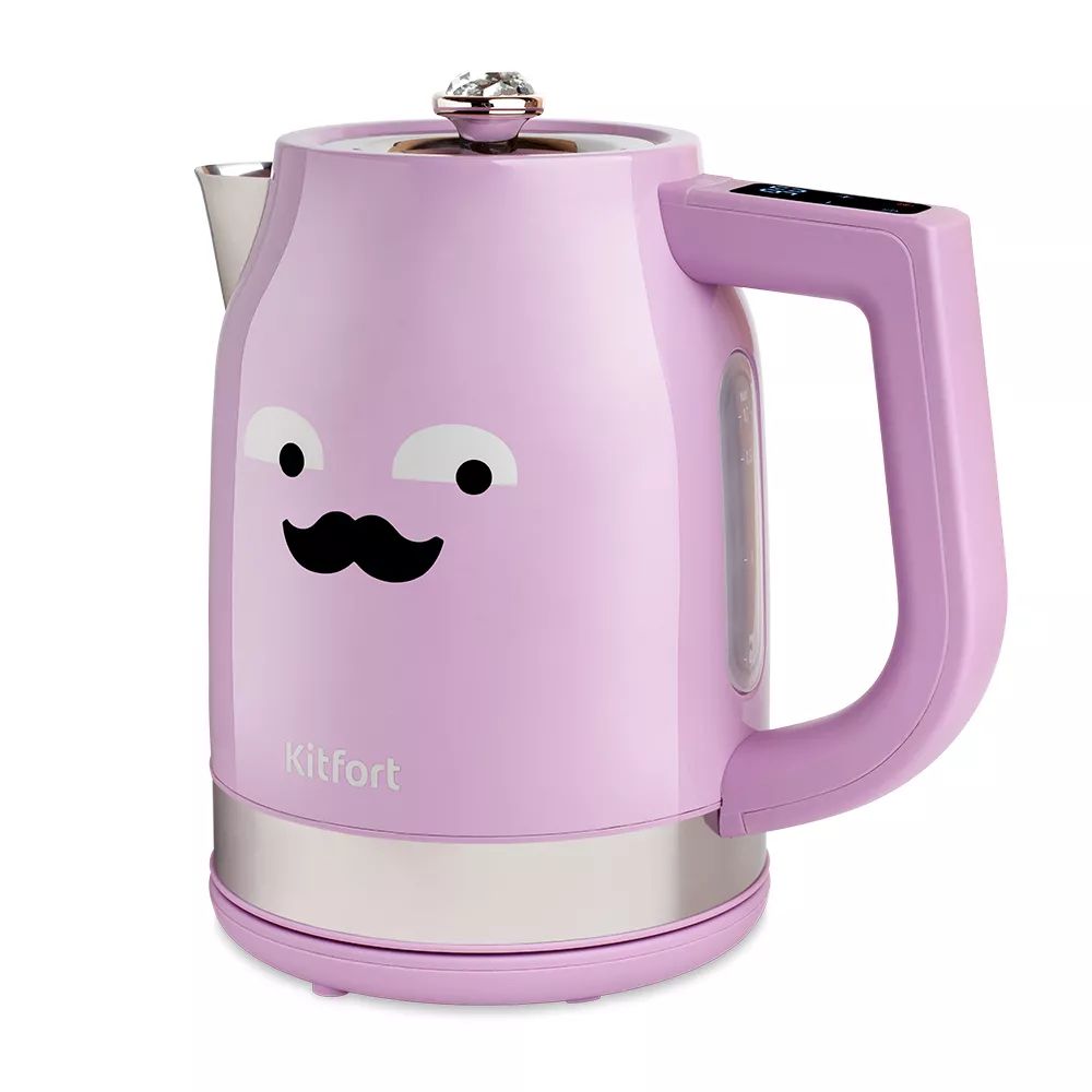 Чайник электрический Kitfort КТ-6146-1 1.7 л розовый кашпо деревянное 20×12 5×20 см стелла моно с ручкой розовый дарим красиво