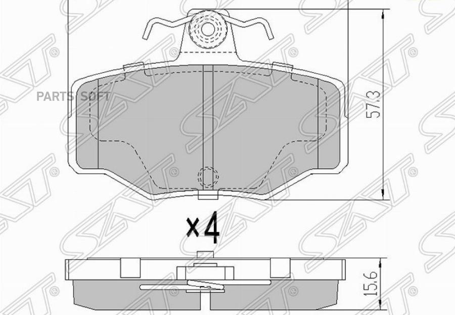 

Колодки Тормозные Зад Nissan Almera Tino V10/Almera N16/Primera P11 Sat арт. ST-44060-BM42