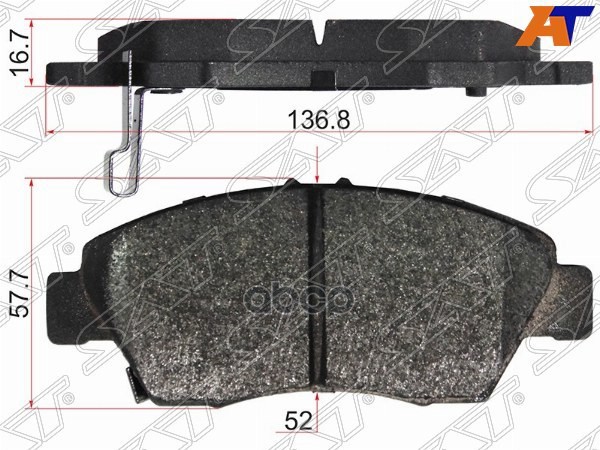 

Колодки Тормозные Перед Honda Civic Eu/Es 01-06 Ek1/3/4 Ej9 95-01 Fit Sat St-45022-S04-V00