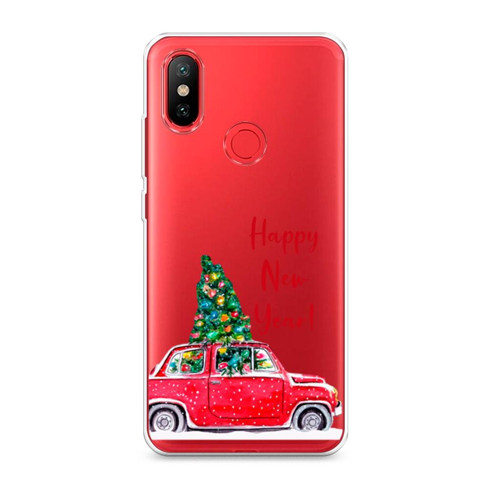 

Чехол на Xiaomi Mi 6X"Happy New Year", Красный;зеленый, 33350-5