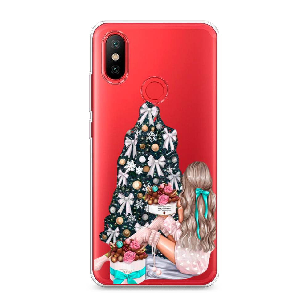 

Чехол на Xiaomi Mi 6X"New Year", Зеленый;бежевый;голубой, 33350-5