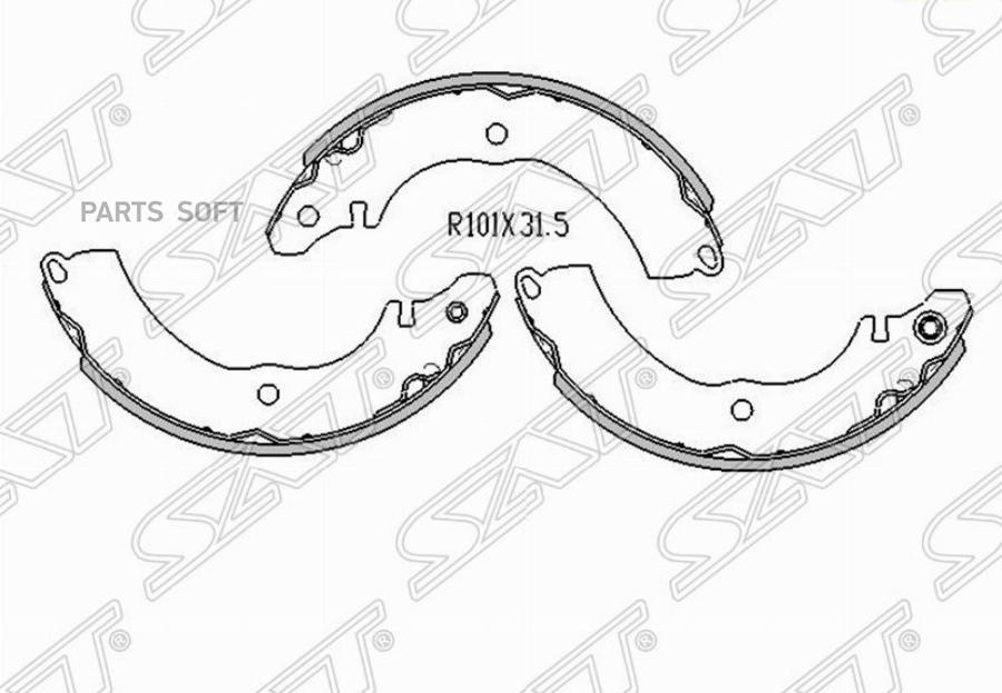 

Колодки Тормозные Зад Mitsubishi Lancer Ix 03-/Colt 02-/Colt Plus 02-/Hond Sat St-4800A008