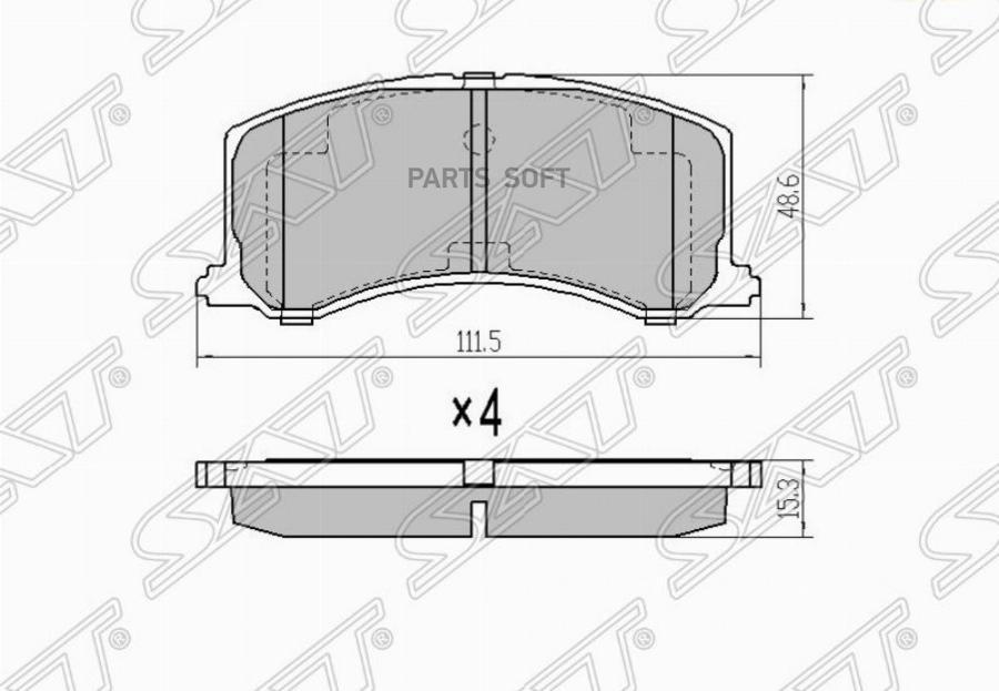 

Колодки Тормозные Перед Suzuki Baleno 95-02/Cultus Sat арт. ST-55800-61G60