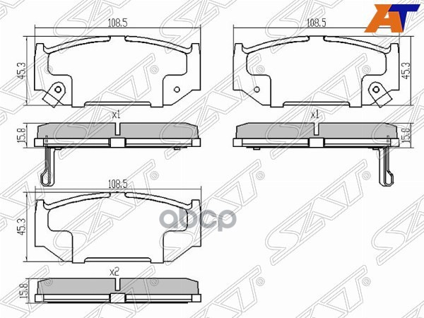 

Колодки Тормозные Перед Suzuki Swift Iii Sat арт. ST-55810-63J00