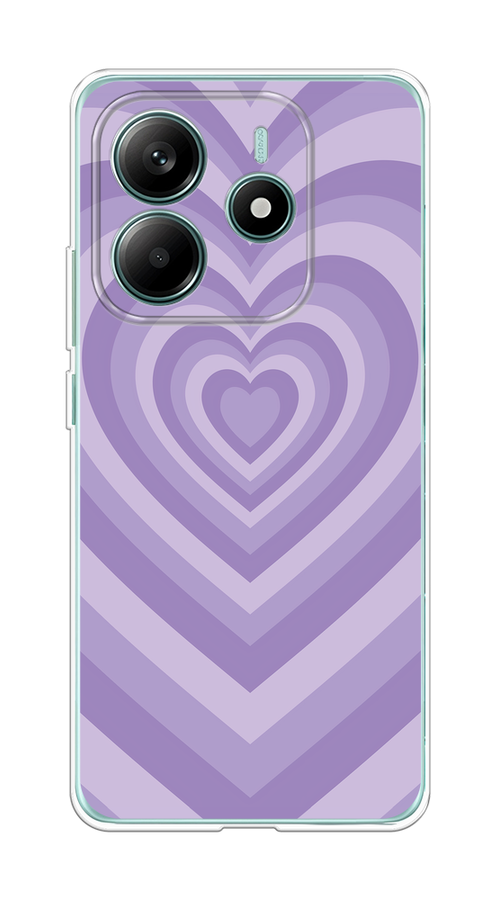 

Чехол на Xiaomi Redmi Note 14 4G Violet heart latte, Фиолетовый, 324150-1
