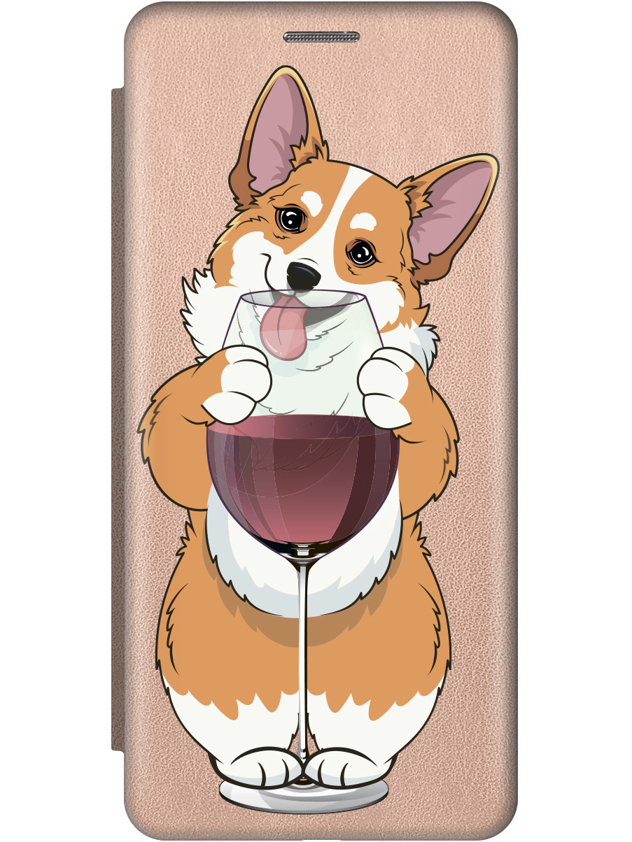 

Чехол-книжка на Honor 8X с принтом "Корги и бокал" золотой, Золотистый;белый;бордовый, 719355561