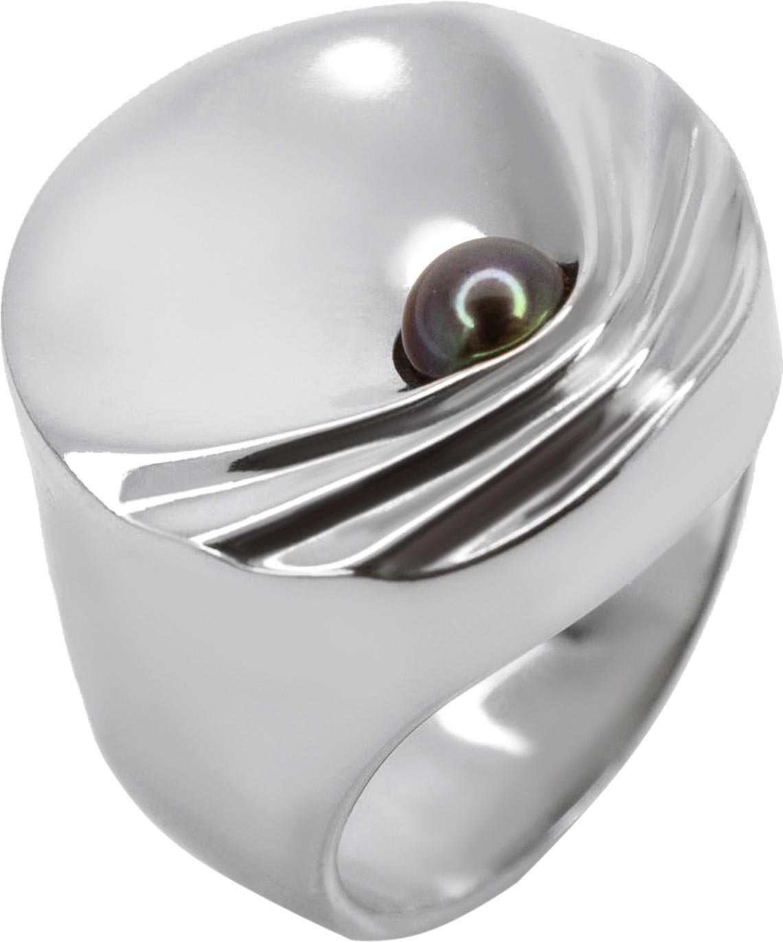 Кольцо из серебра без вставки р. 17,5 FJORD C1_17-5