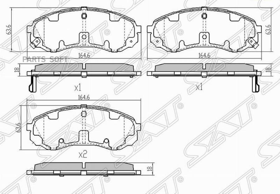 

Колодки тормозные перед HYUNDAI STAREX/H1 08-