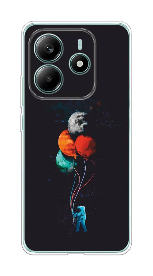 

Чехол на Xiaomi Redmi Note 14 4G Космонавт с шариками, Разноцветный, 324150-1