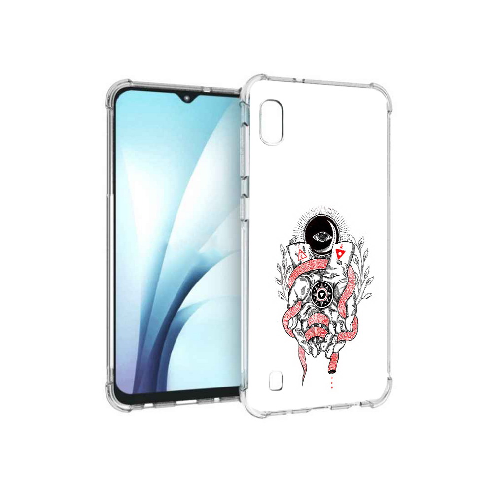 

Чехол MyPads Tocco для Samsung Galaxy A10 абстрация связанные руки (PT147645.531.213), Прозрачный, Tocco