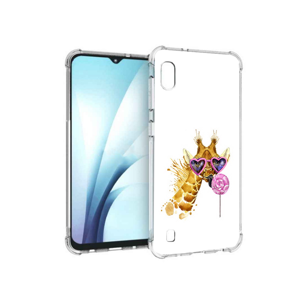 

Чехол MyPads Tocco для Samsung Galaxy A10 акварельный жираф (PT147645.531.217), Прозрачный, Tocco