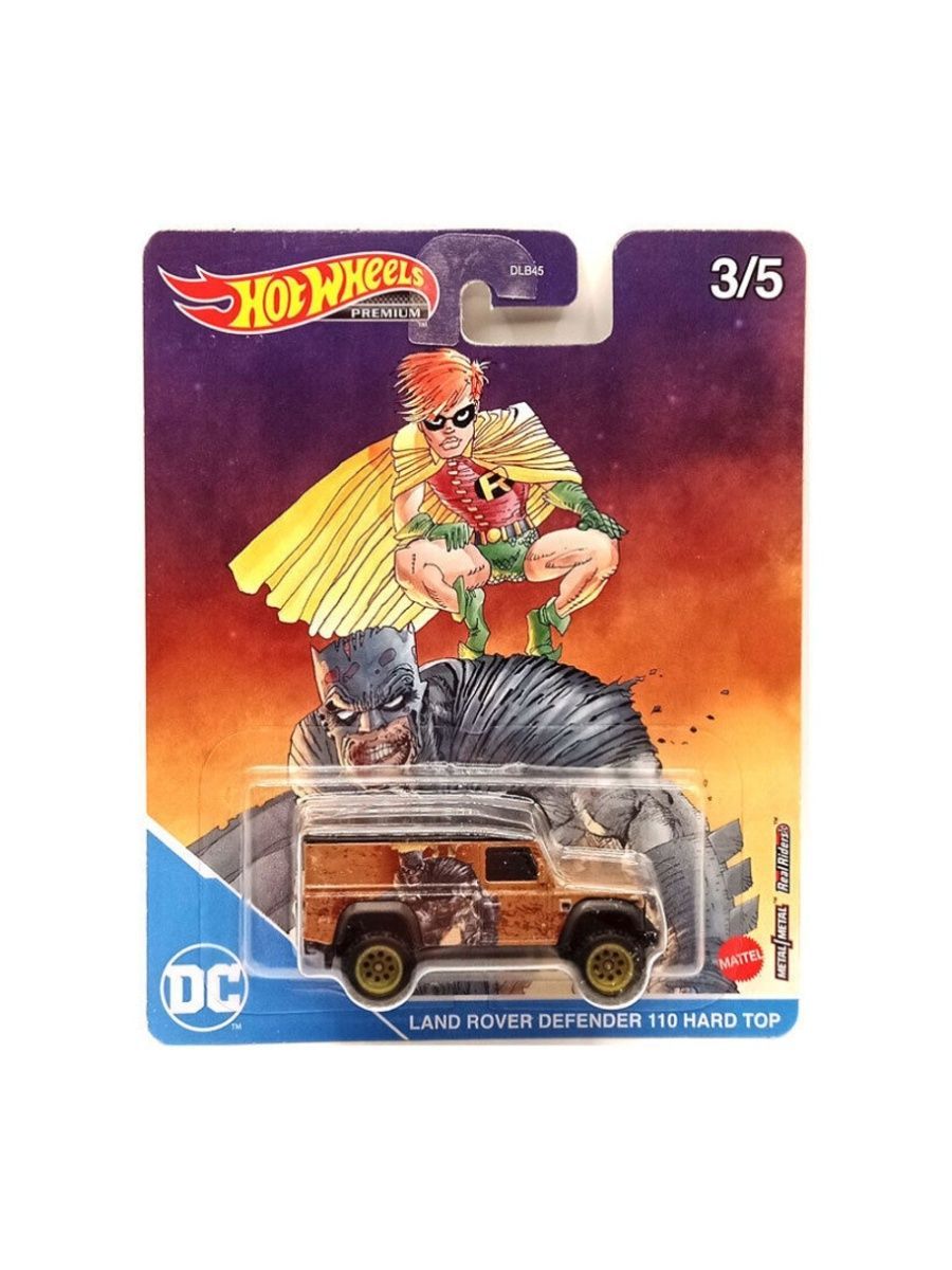 Машинка Hot Wheels джип DLB45/HCN95 PREMIUM DC LAND ROVER DEFENDER 110 HARD HCN95 машинка hot wheels фургон dlb45 hcn89 premium turtles 70 s van dlb45 hcn89