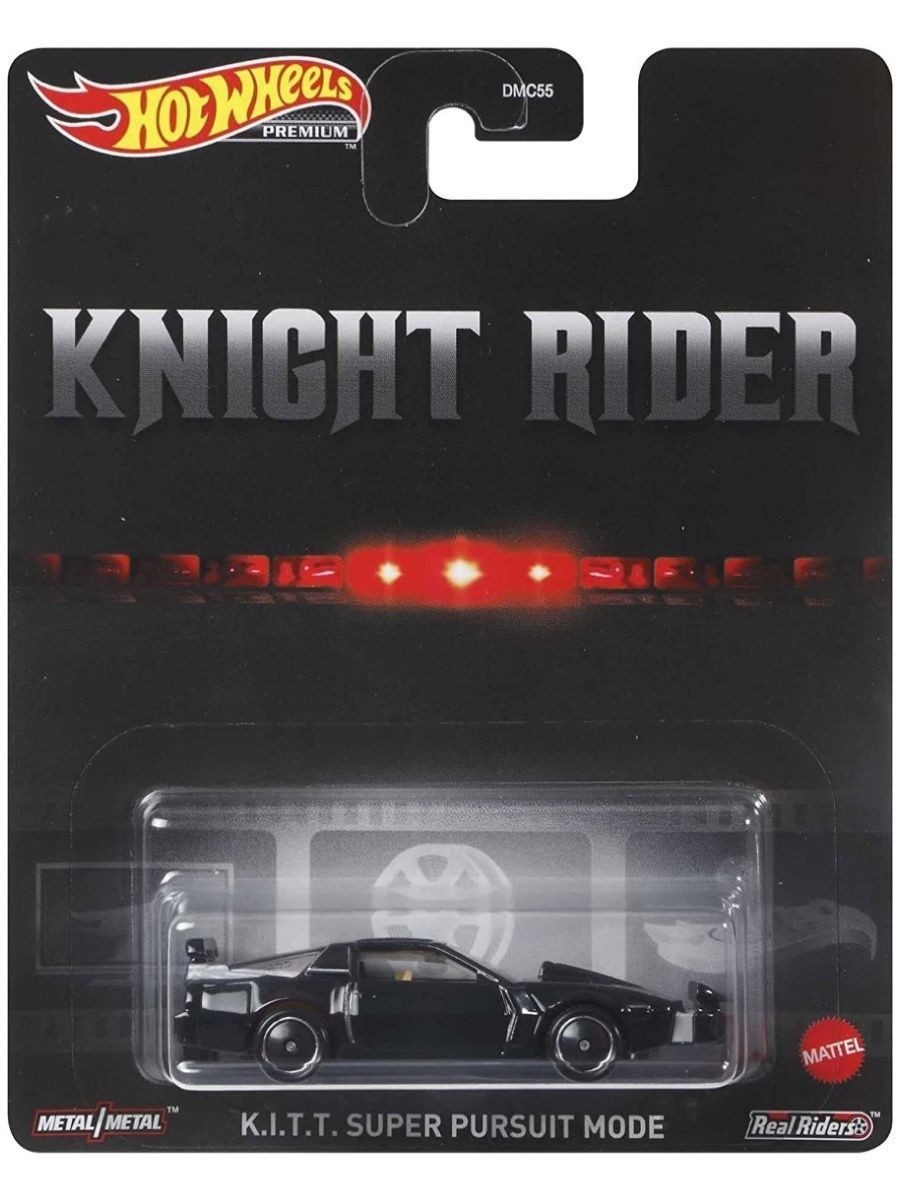 

Машинка Hot Wheels DMC55/GJR38 PREMIUM KNIGHT RIDER KITT SUPER PURSUIT GJR38, Черный, DMC55/GJR38