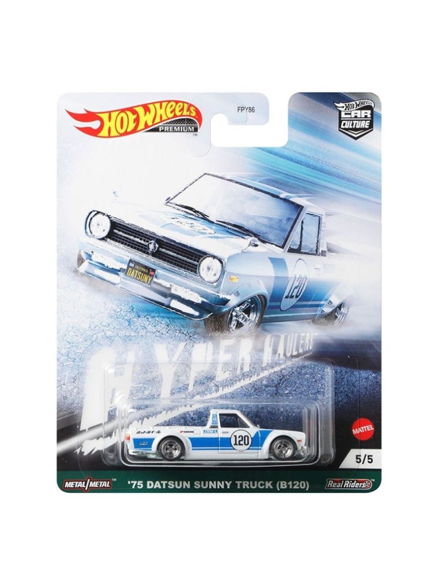 

Машинка Hot Wheels пикап FPY86/GRJ87 PREMIUM CAR CULTURE 75 DATSUN SUNNY TRUCK B120 GRJ87, Белый, FPY86/GRJ87