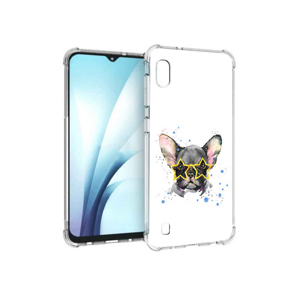 

Чехол MyPads Tocco для Samsung Galaxy A10 буля в очках (PT147645.531.252), Прозрачный, Tocco